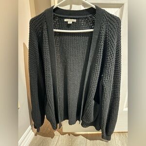 AE knit, open cardigan